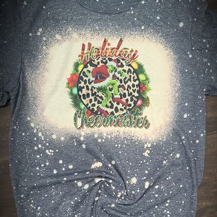 "Holiday Cheermeister" Bleached T-Shirt